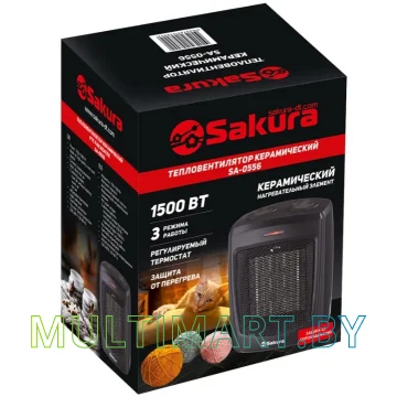 Тепловентилятор Sakura SA-0556 (черный) картинка 2